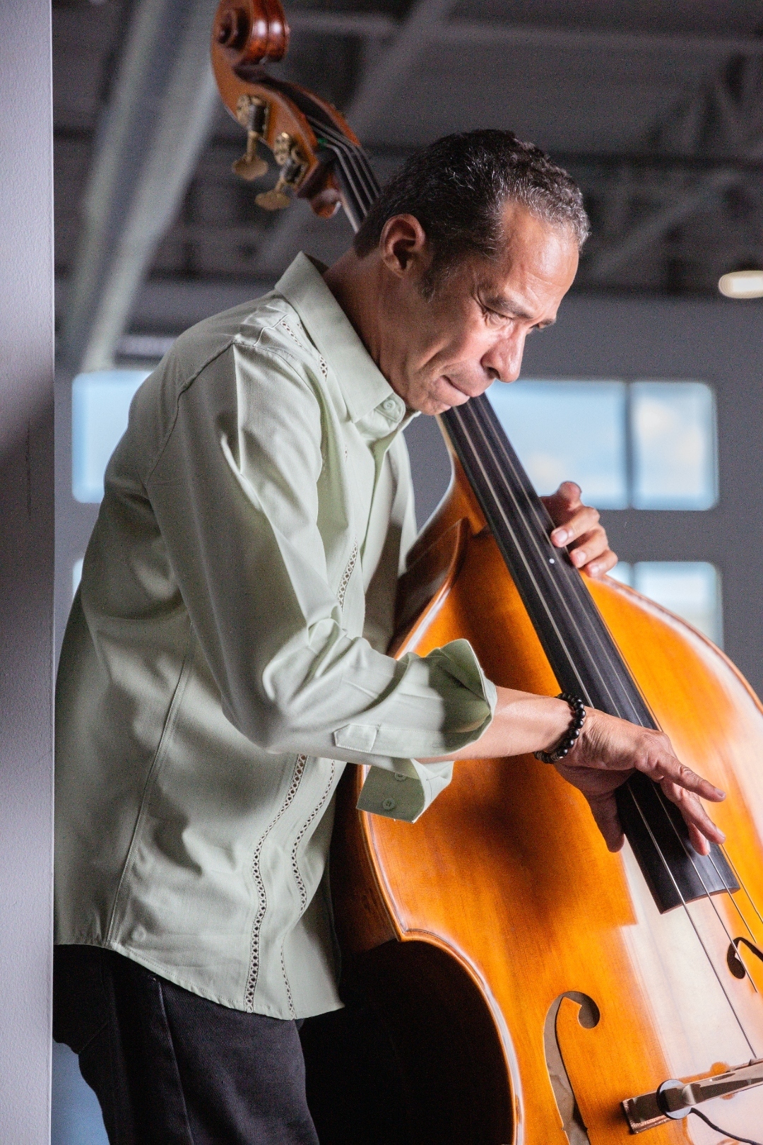 Bill C. Myers playing upright bass