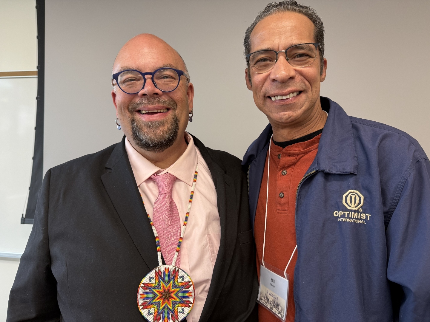 Bill with Rev. Jim Bear Jacobs